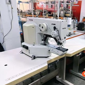 Backpack manufacturing: bartack